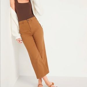 Old Navy Extra High-Waisted Cropped Wide-Leg Pants